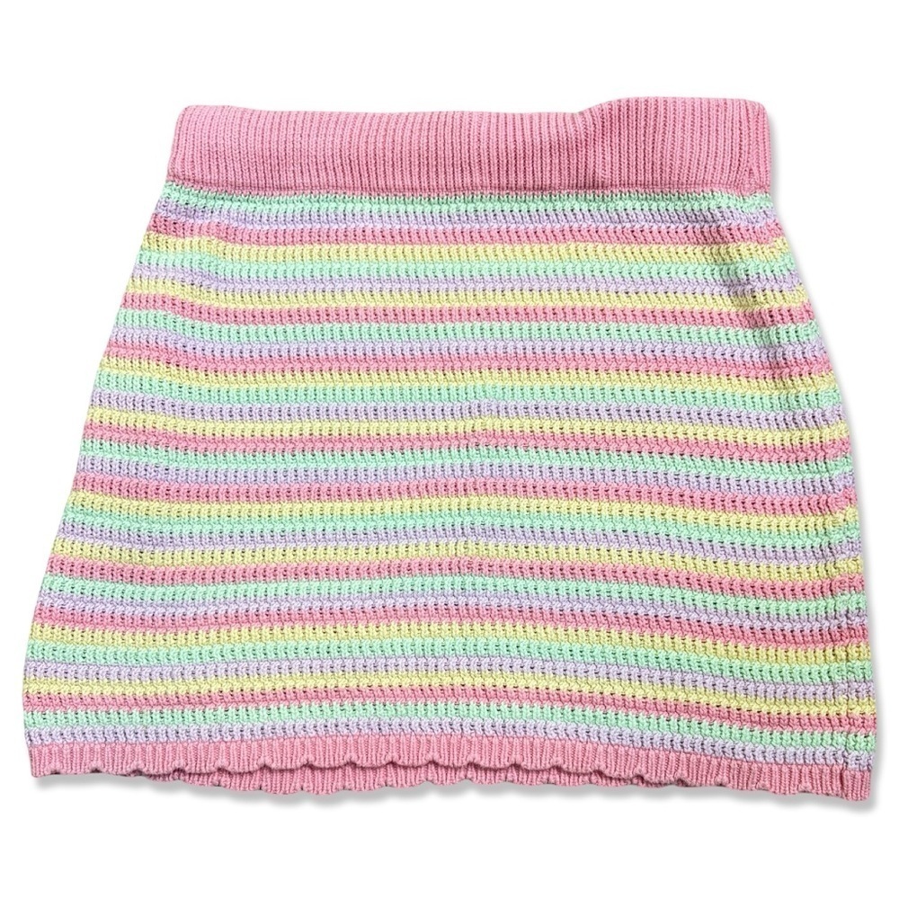 ⭐️WILD FABLE Pastel Crochet Knit Mini Skirt